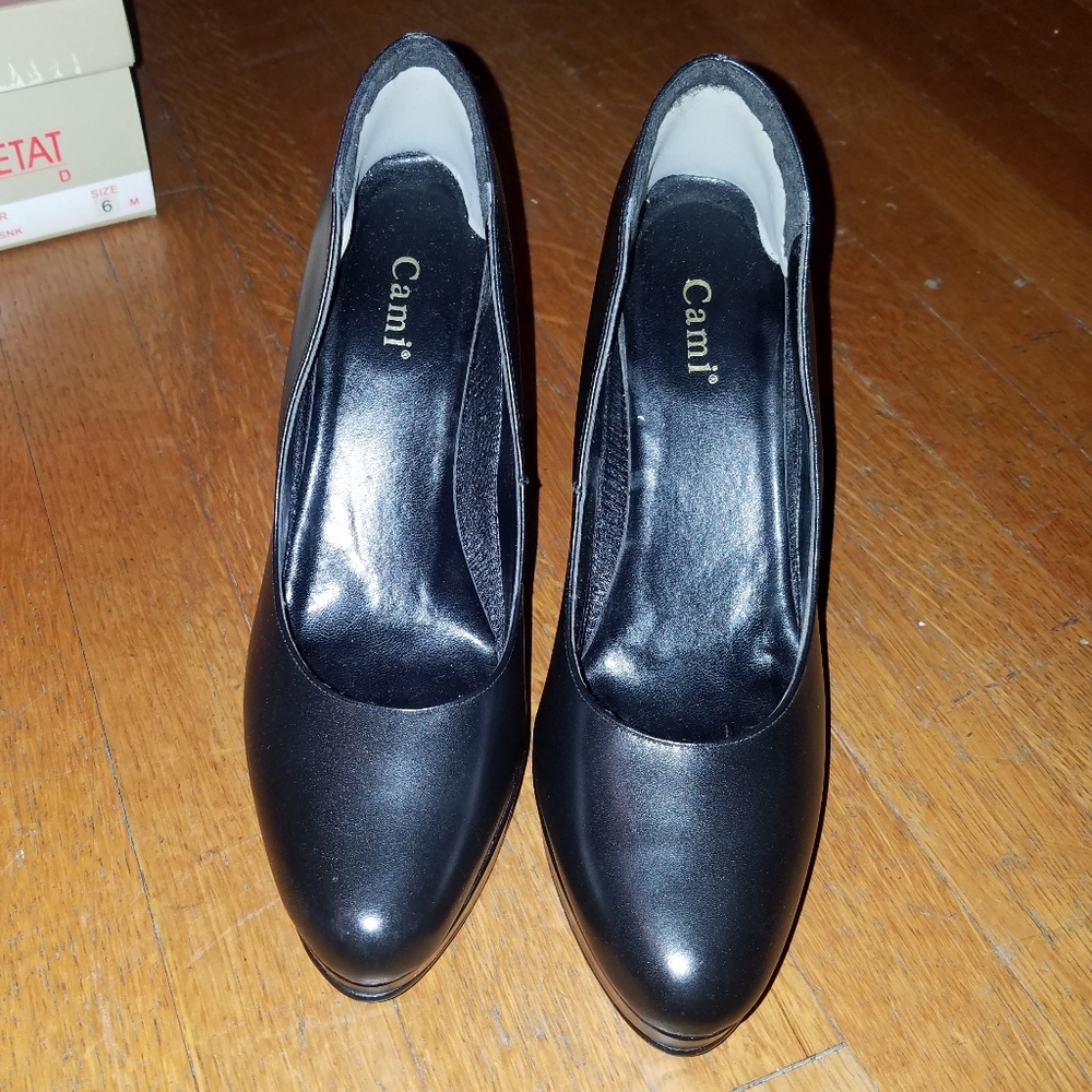 Cami Black Heels